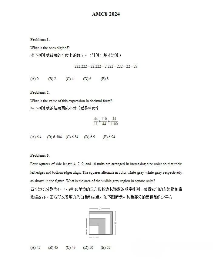 AMC8历年分数线汇总！AMC8到底有啥用？