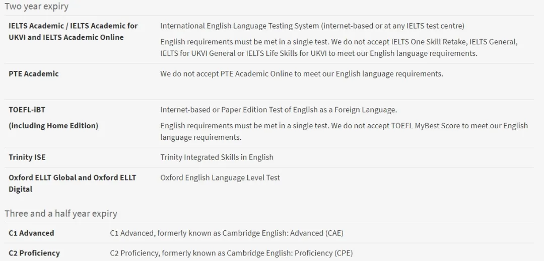 热门英校认可的语言考试类型最新汇总！