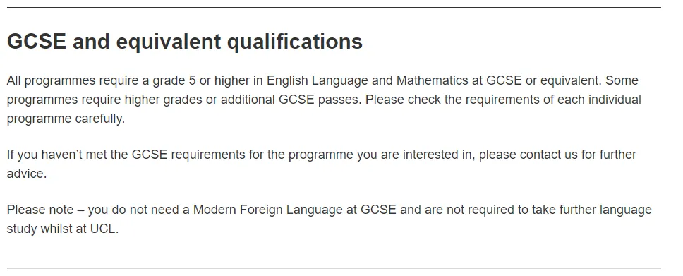 突发！UCL GCSE成绩要求下降？用这些GCSE成绩申请G5必踩雷！