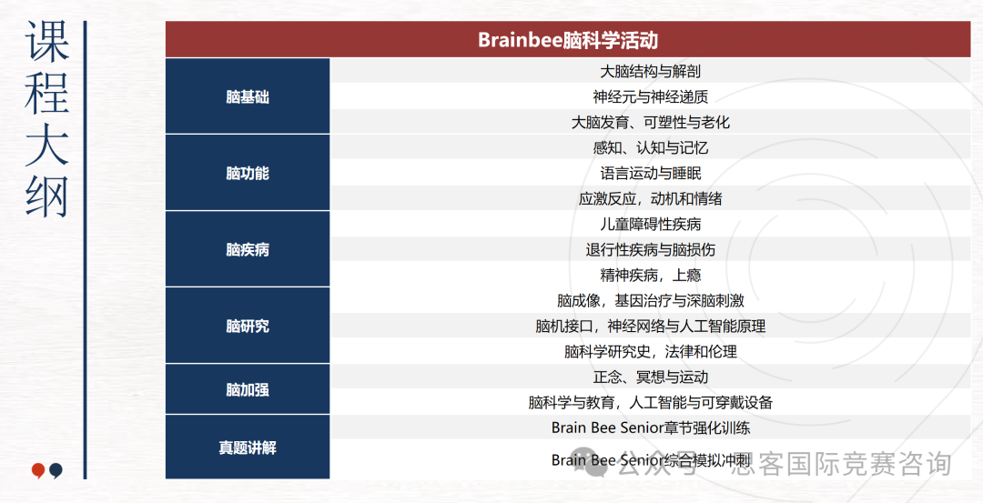 2025 Brainbee生物竞赛活动安排！附brainbee竞赛培训辅导课程~