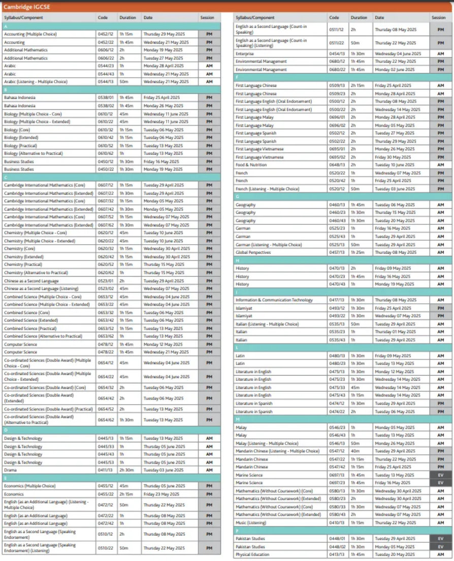 2025年IB/IGCSE/Alevel/AP大考时间出炉！考生必备学习规划指南！