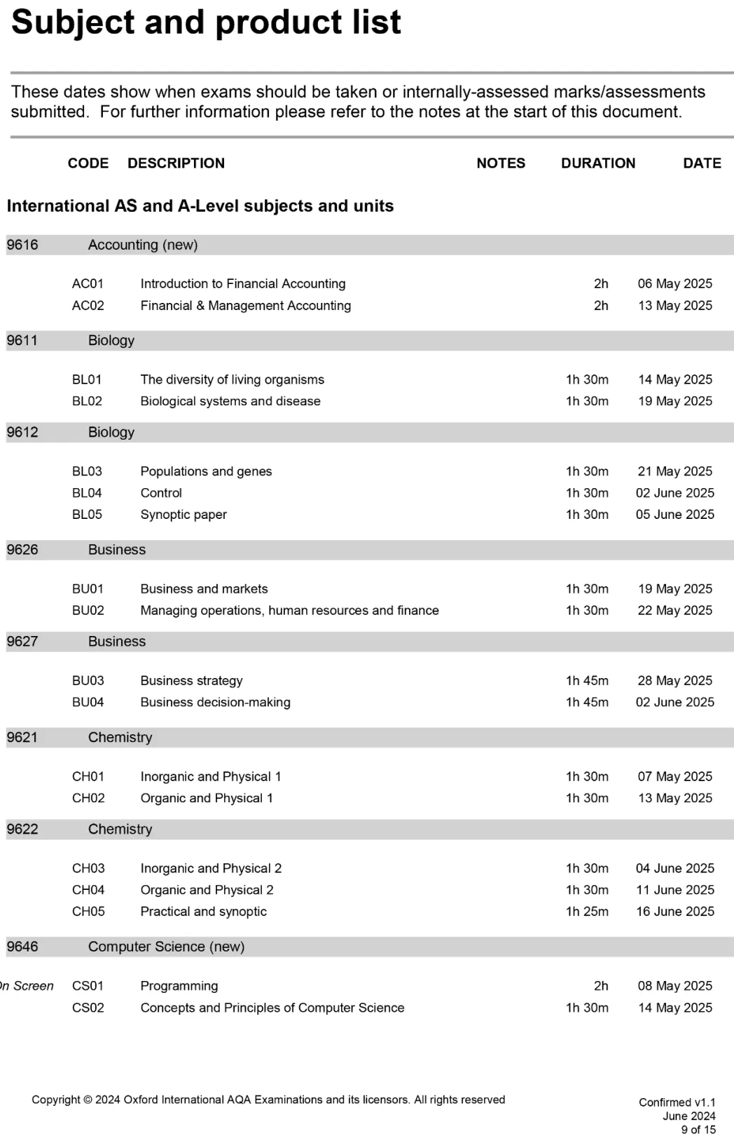 注意！2025年ALEVEL三大考试局夏季大考时间汇总！