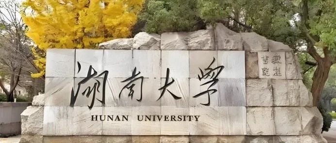 湖南大学段教授顶尖课题组申请攻略