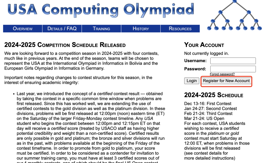 USACO计算机竞赛24-25赛季比赛时间已出！USACO报名流程/新规则附上！
