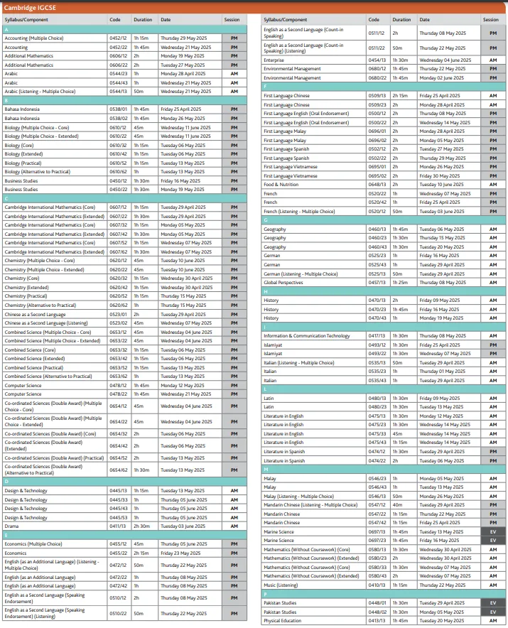 2025年Alevel三大考试局考试时间安排公布！机构Alevel培训班招生~