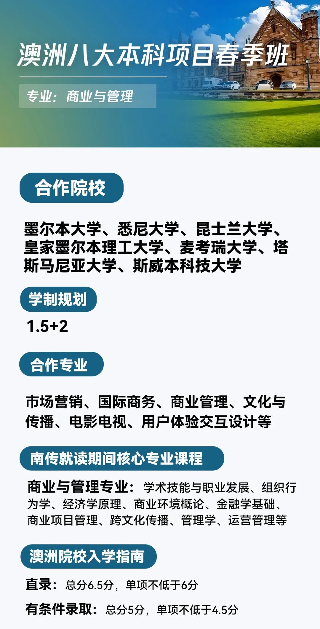 【2025春季班】南京传媒学院国际本科春季招生简章