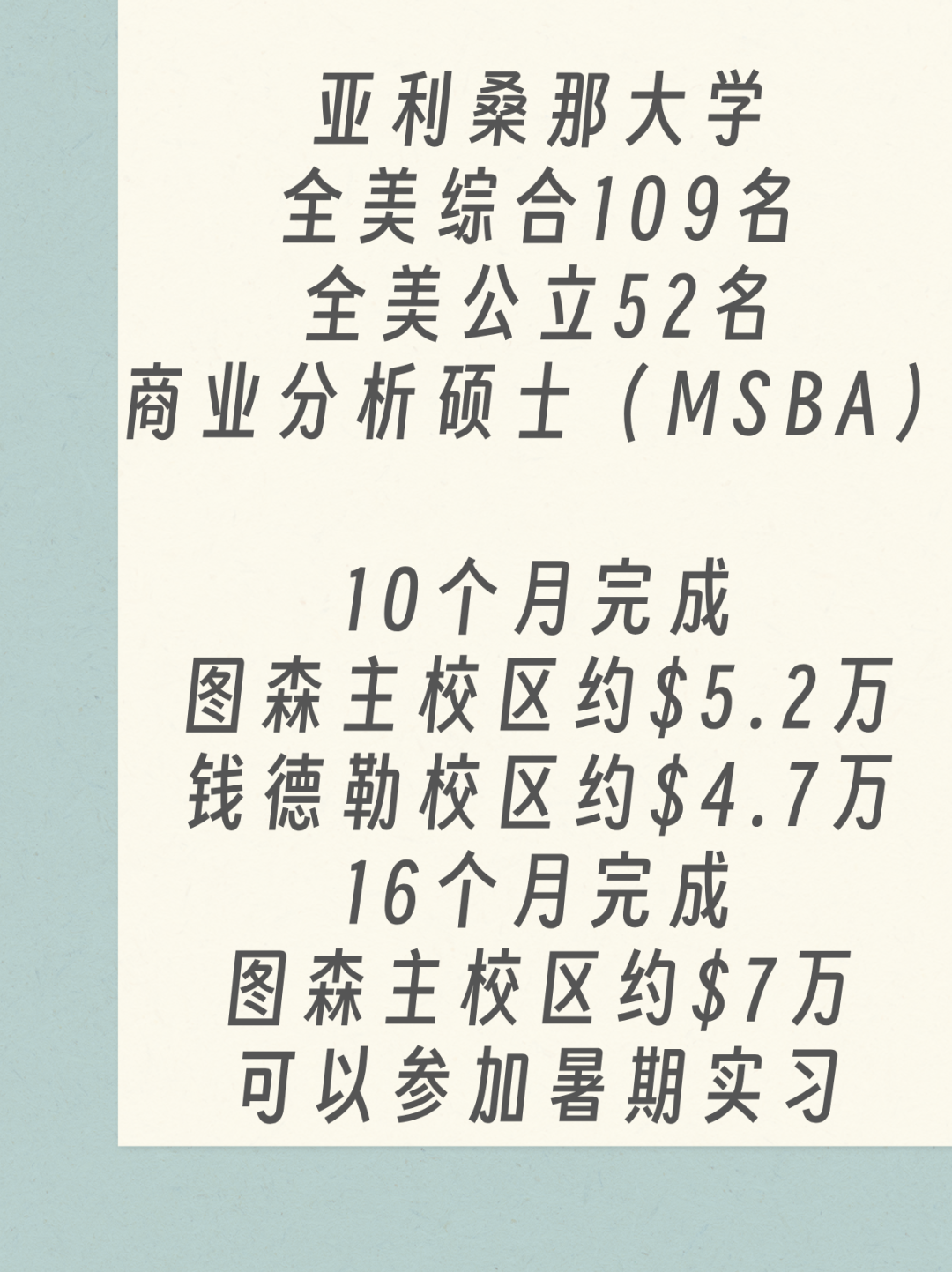 留学美国1年半获商业分析硕士和理学硕士双学位