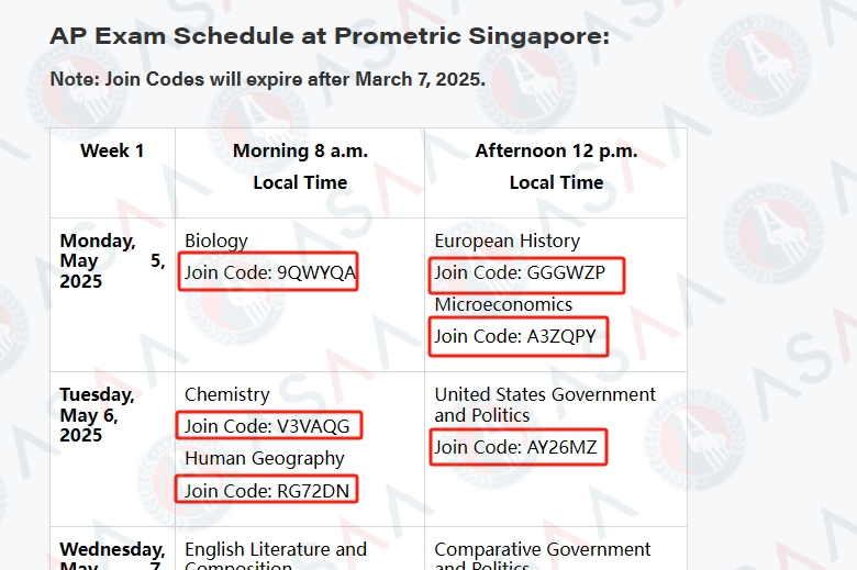 2025AP第二轮报考开启丨韩国、Prometric新加坡、USEIC新加坡报考指南