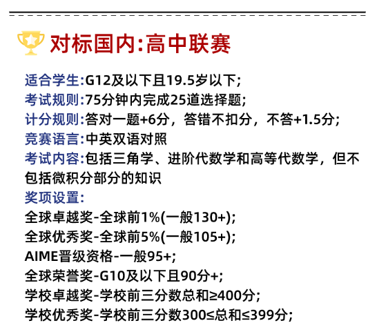 AMC竞赛与国内数学竞赛有什么区别？对标高联的AMC12竞赛怎么备考？