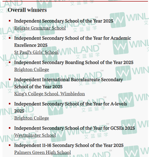 重磅！704所英国学校全囊括！2025泰晤士报全英最佳私校排名新鲜出炉！