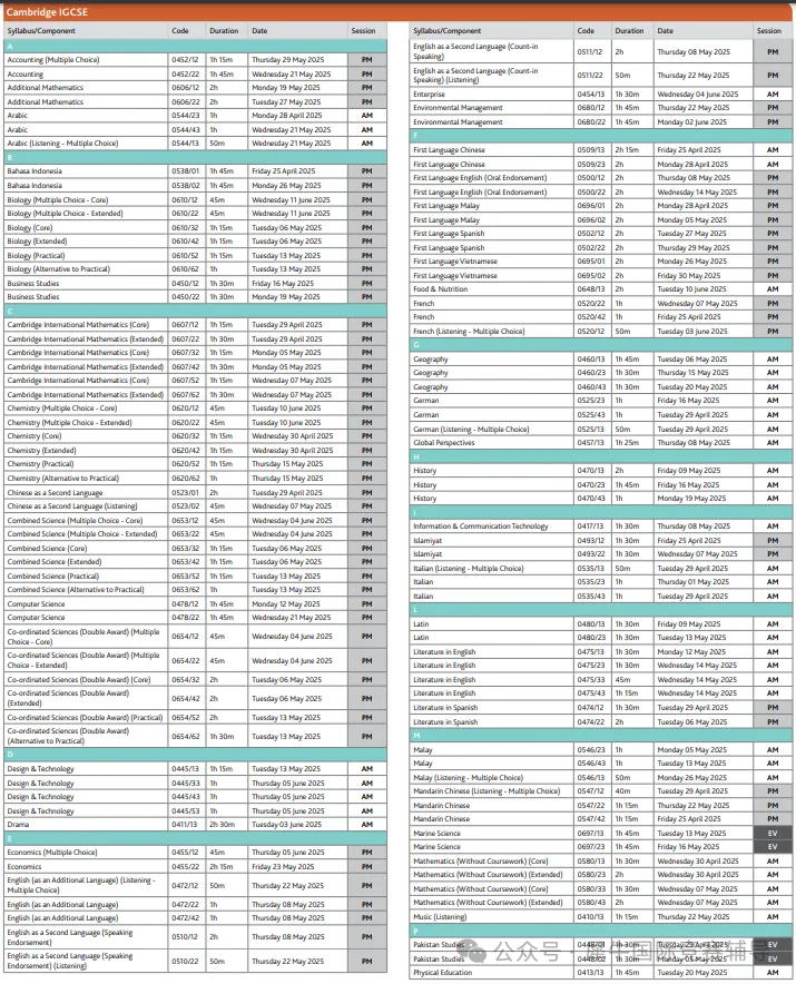 深度解读 IGCSE/A-level课程区别在哪？2025年三大考试局IGCSE/A-level考试时间如何安排？