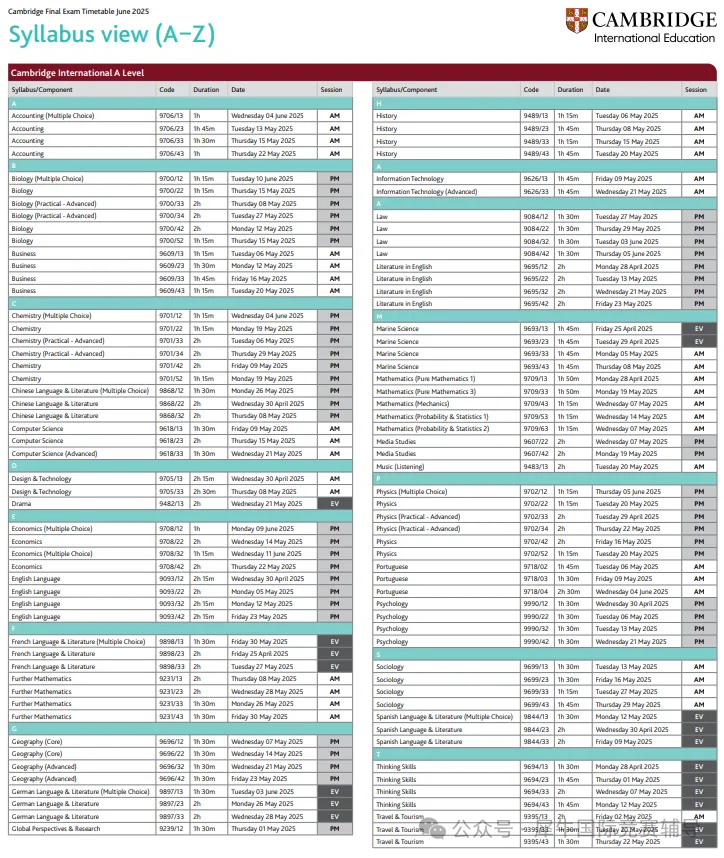 深度解读 IGCSE/A-level课程区别在哪？2025年三大考试局IGCSE/A-level考试时间如何安排？