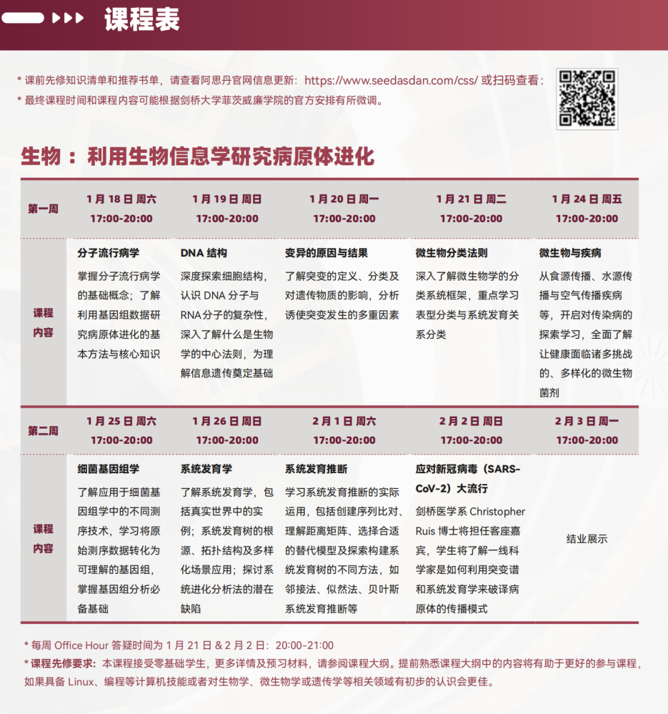 【高中】2025剑桥官方在线冬校，开放物理、生物、金融数学三大学科！