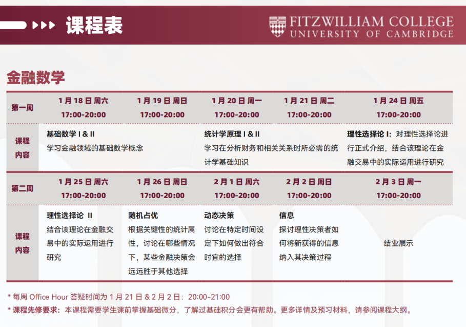 【高中】2025剑桥官方在线冬校，开放物理、生物、金融数学三大学科！