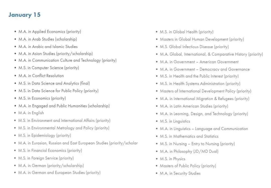 1.15日前截止的20多个项目！杜克、宾大、哥大25Fall美研申请季全面开启！