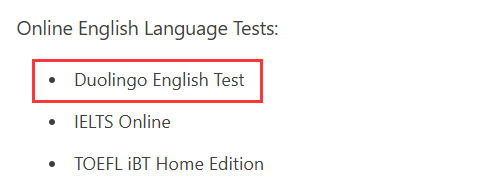 英国哪些大学接受用多邻国Duolingo成绩申请硕士课程？