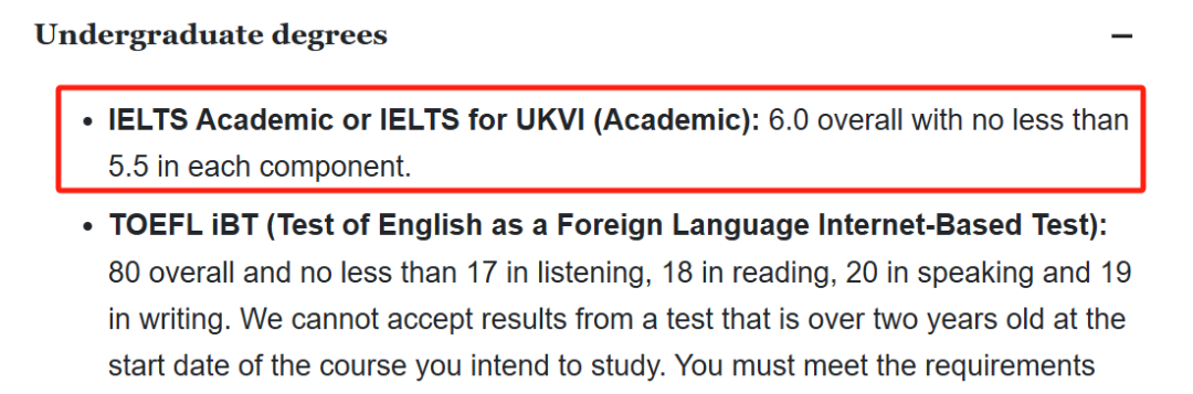 超全整理！QS前100英国大学雅思成绩要求汇总