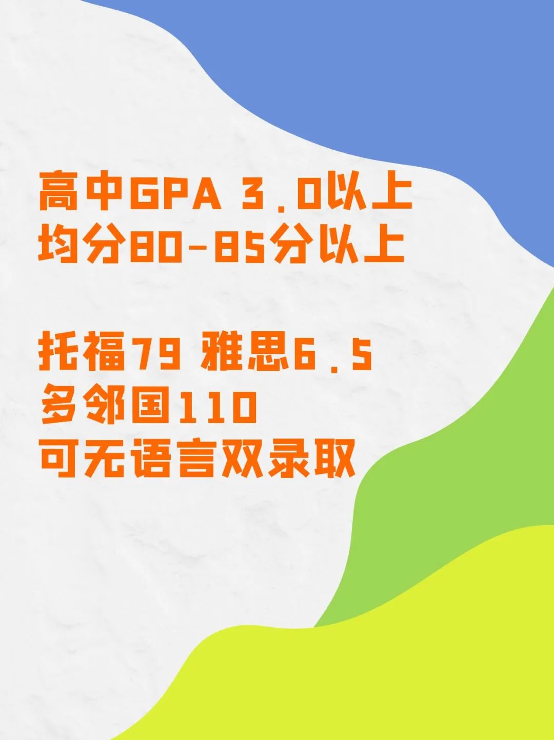 留学美国东部公立TOP 50大学本科双录取