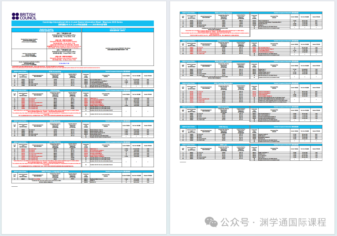 CIE官宣2025夏季A-Level考试中国区使用独立试卷！