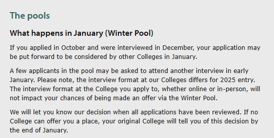 冲刺剑桥，你应该早知道的“Winter Pool”！补录机制有多大概率“转正”？