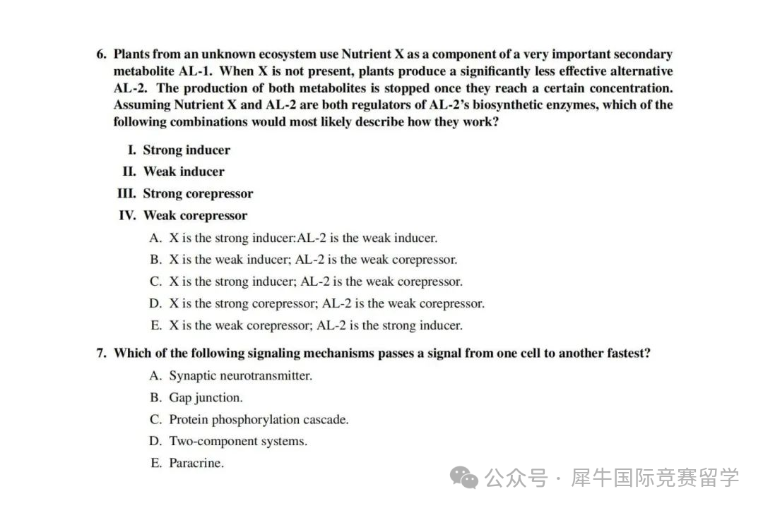 2025年USABO生物竞赛中国赛区报名开启！附USABO竞赛真题