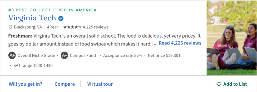 美国大学食堂哪家强？看“美版大众点评”怎么说！