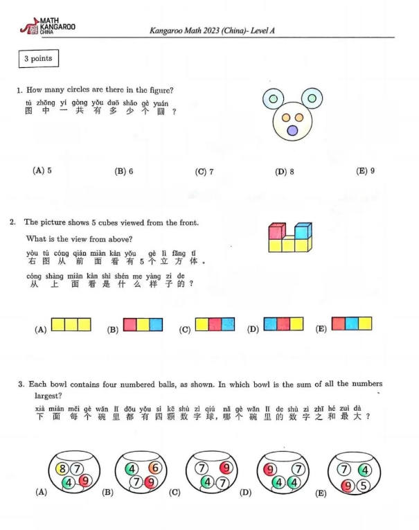 低龄数学竞赛袋鼠竞赛含金量高吗？各年级应该参加哪个竞赛？袋鼠竞赛有必要考吗？