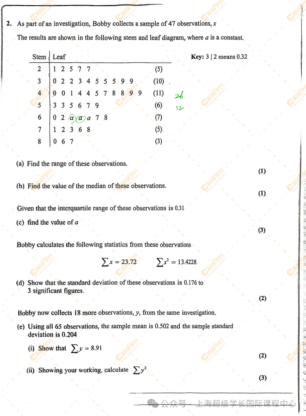 对答案｜2025年1月爱德思数学S1