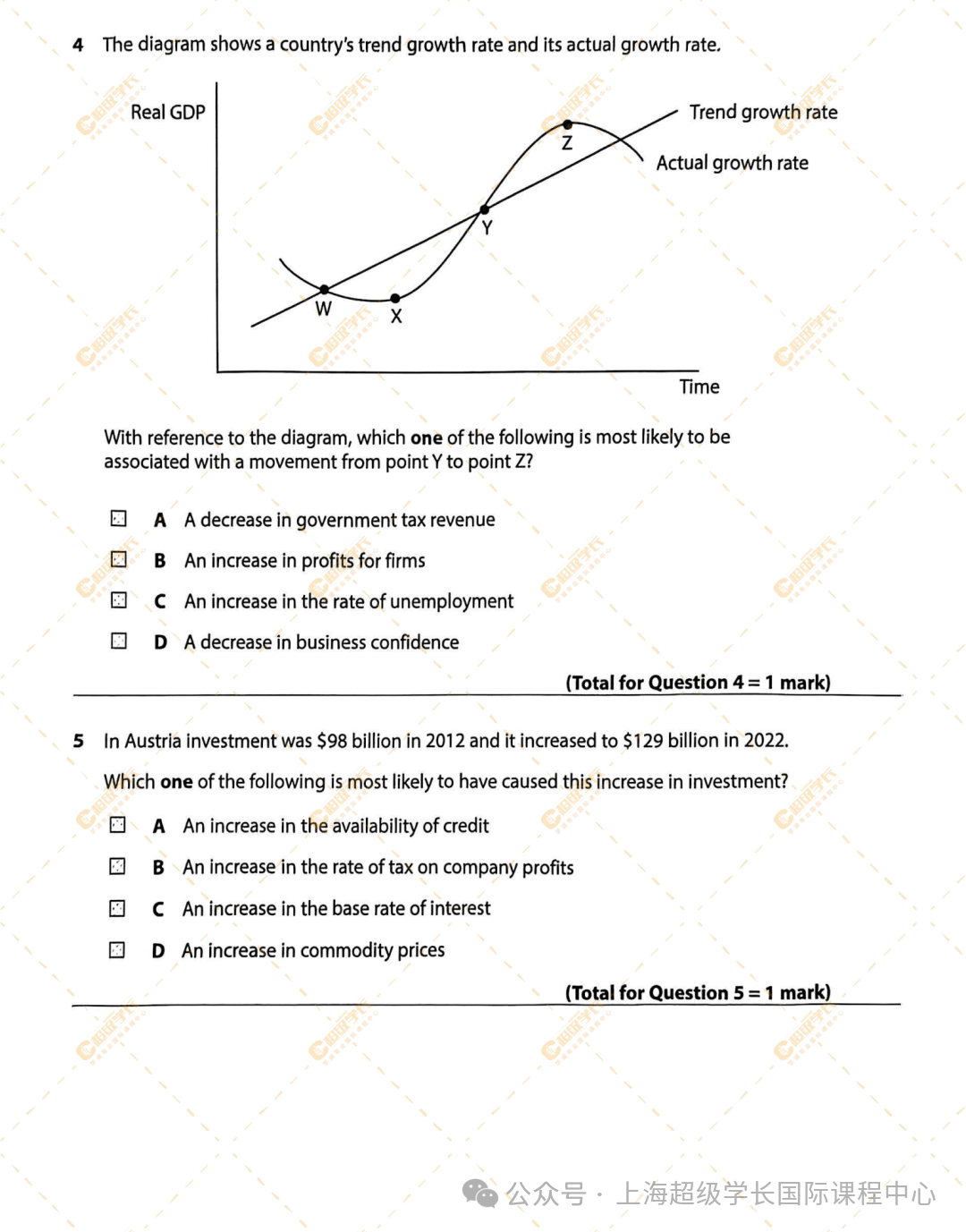 对答案｜2025年1月爱德思经济U2