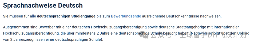 德国TU-9语言条件录取的最新概况