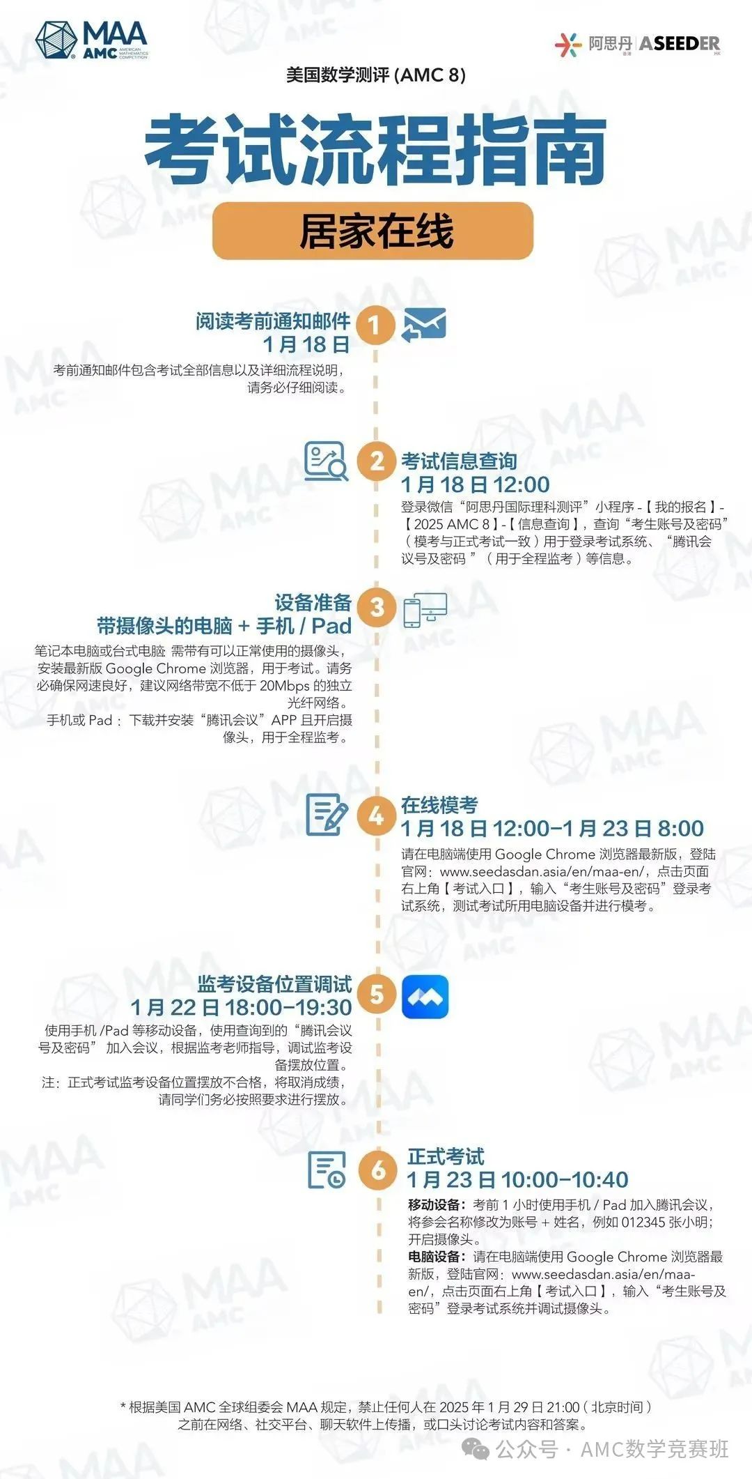 AMC8考前注意事项汇总