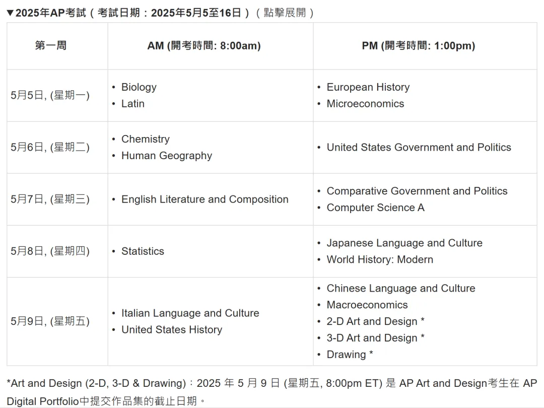 2025年AP考试逾期报名开始！中国香港/韩国/新加坡考位赶紧抢~