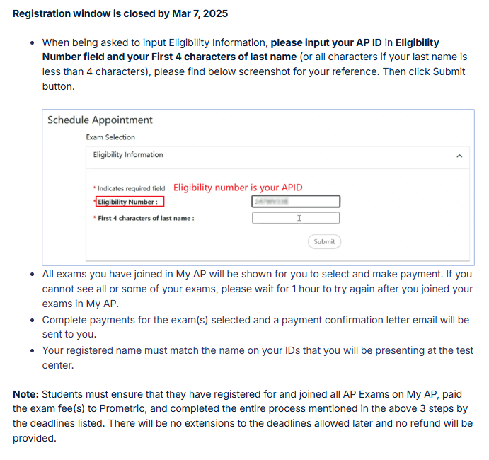 2025年AP考试逾期报名开始！中国香港/韩国/新加坡考位赶紧抢~