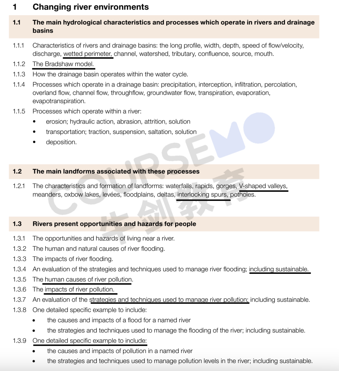 IGCSE 0460地理新考纲变化超详细分析！