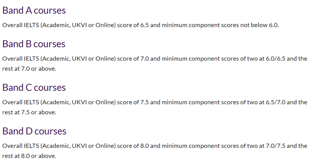 最新！英国 Top 10名校雅思要求汇总