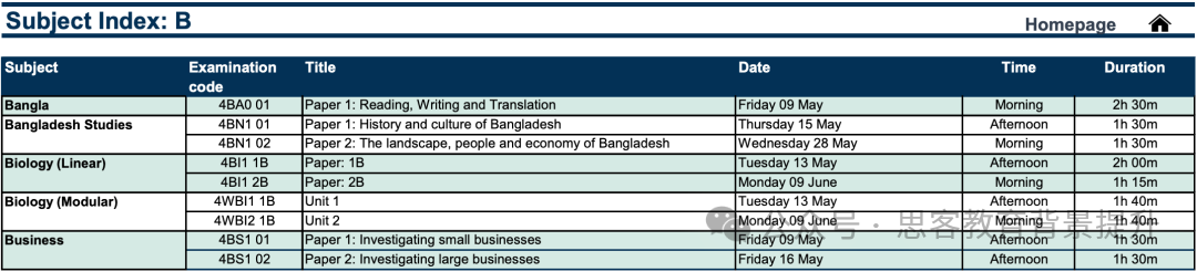 IGCSE考试时间/考试科目一文详解！附机构igcse课程考试辅导
