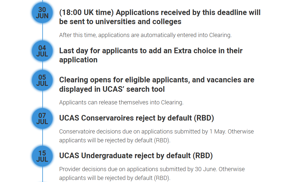 最新！UCAS公布26申请时间轴，新增两个“拒绝”环节？
