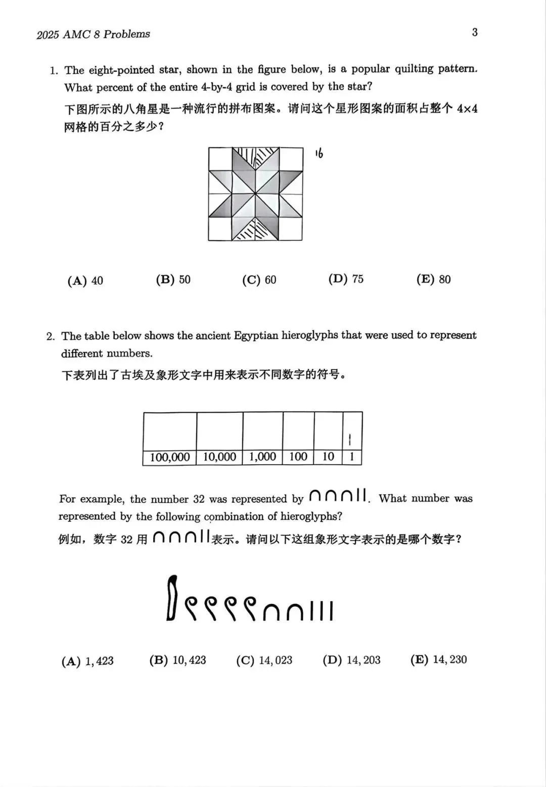 AMC8数学竞赛难度相当于国内几年级？压轴题比AMC10还难？