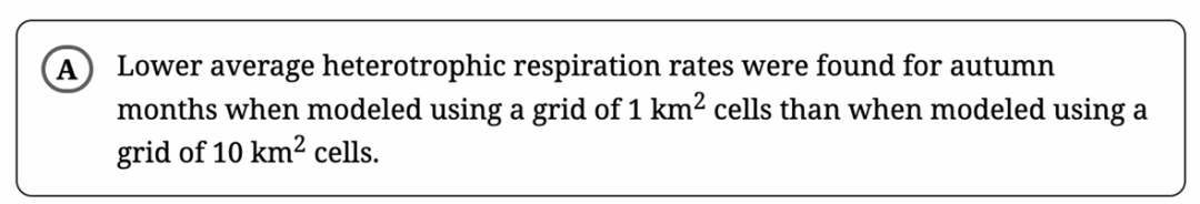 SAT机经：阅读重考/改考题3：grid of 1 km² vs. grid of 10 km²? What the...?