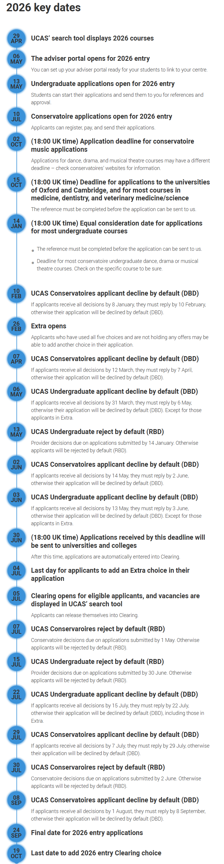 UCAS公布2026英本申请时间轴，这些重要变化请注意！