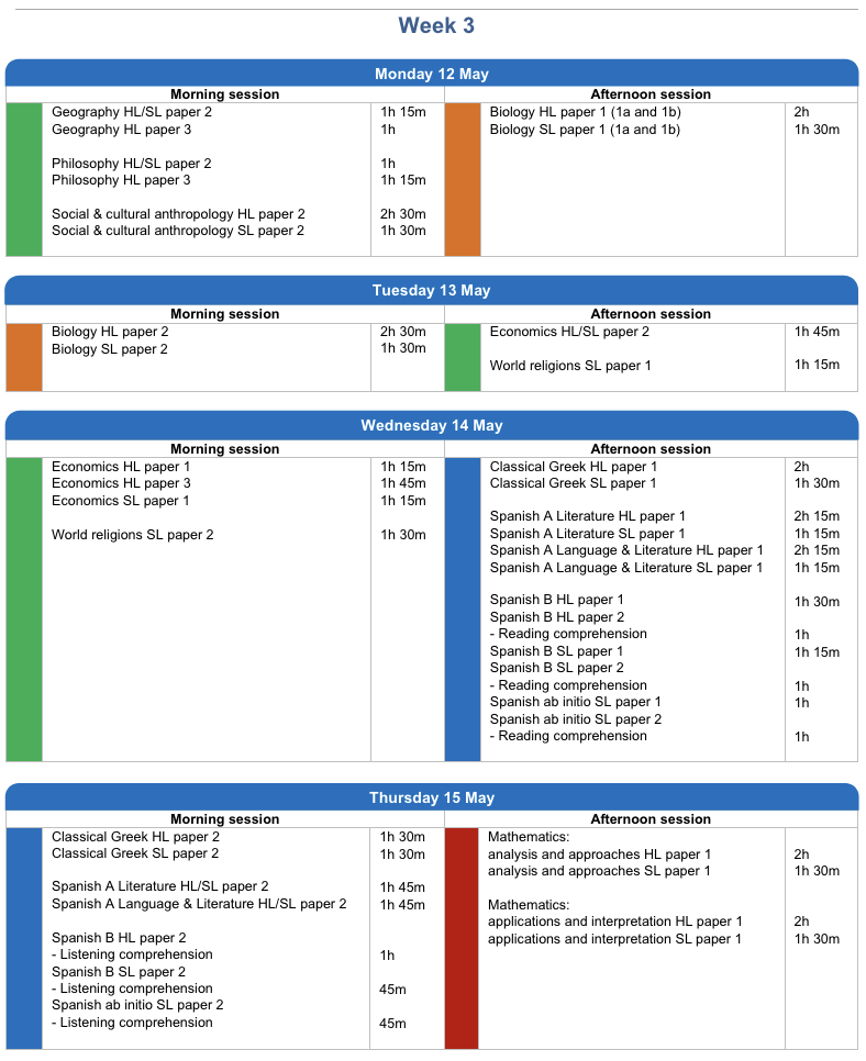 IB五月大考紧张备考中！盘点IB大考时间及各学科考纲变化总结~