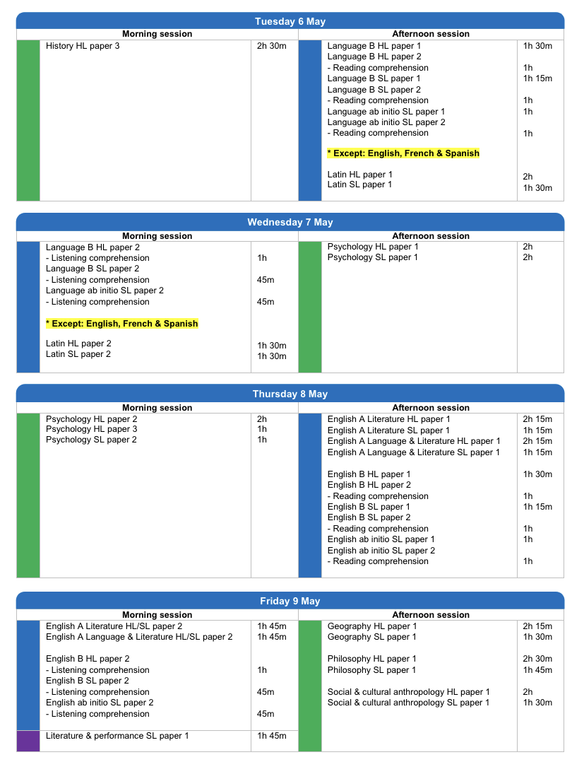 IB五月大考紧张备考中！盘点IB大考时间及各学科考纲变化总结~