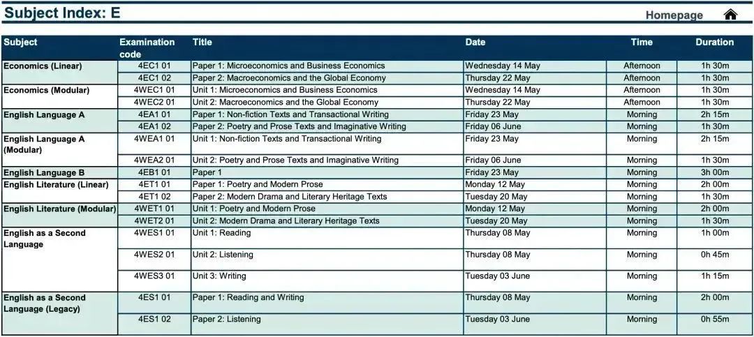 ALEVEL课程5月大考时间安排！ALEVEL课程全科辅导~