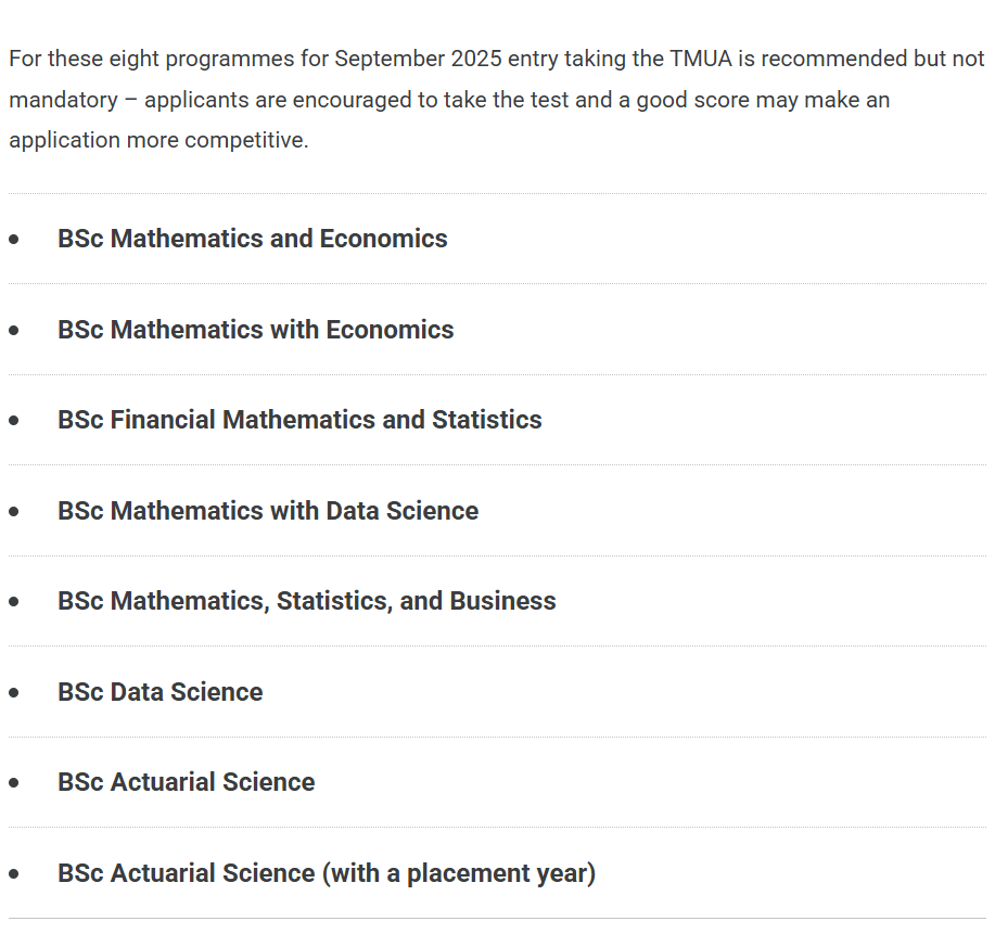 LSE发布2026申请指南：新增专业鼓励参加TMUA，申请截止提前15天！