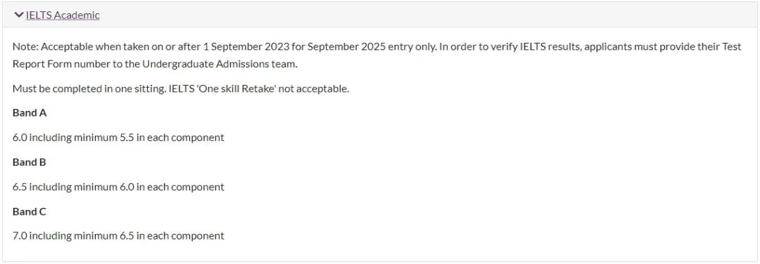 拿到offer却过不了语言坎！2025英国TOP50院校申请雅思成绩要求及提交时间