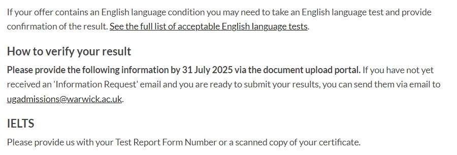 拿到offer却过不了语言坎！2025英国TOP50院校申请雅思成绩要求及提交时间