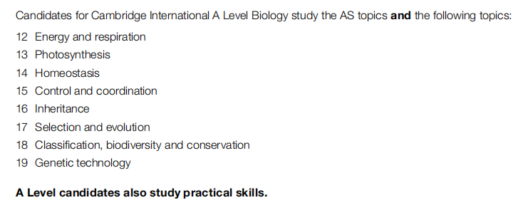 Alevel生物A*指南：3大考试局考试大纲 | 题型 | 难点 | 辅导安排！