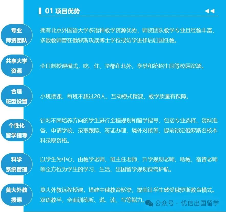 2025年北京外国语大学俄罗斯本科/硕士留学预科班招生简章