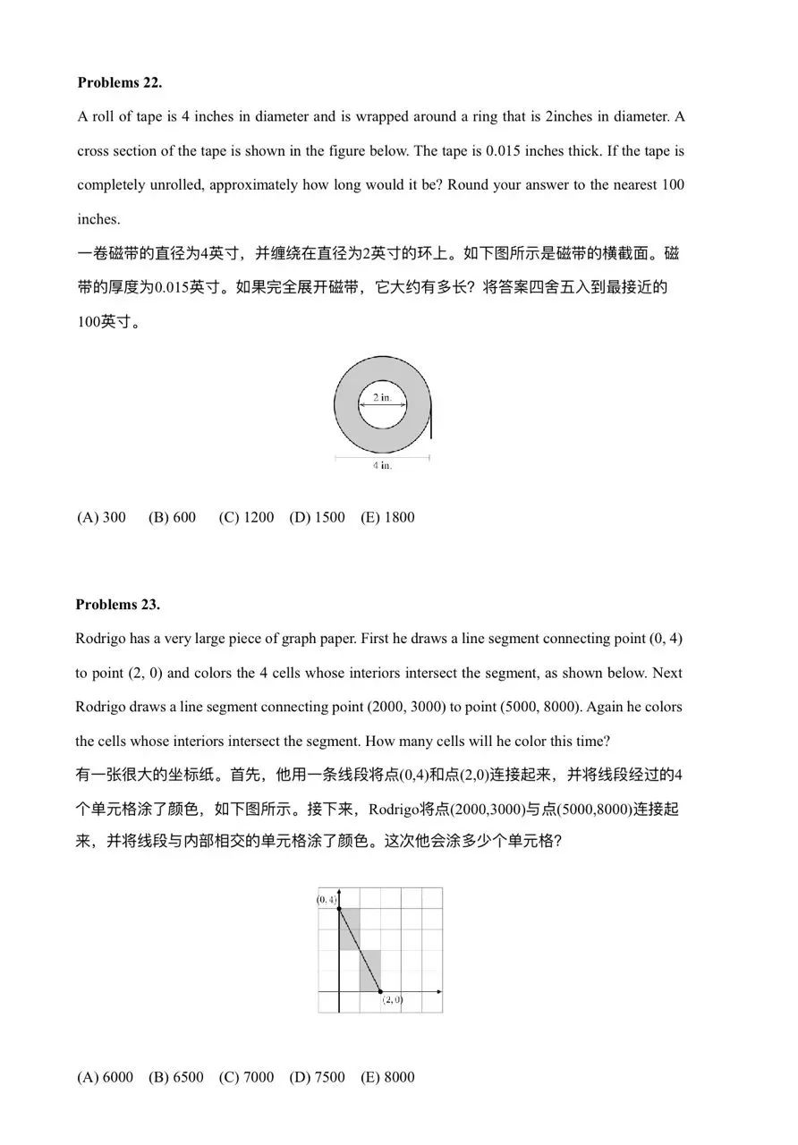 2025AMC8分数线是多少?AMC8数学竞赛真题领取！