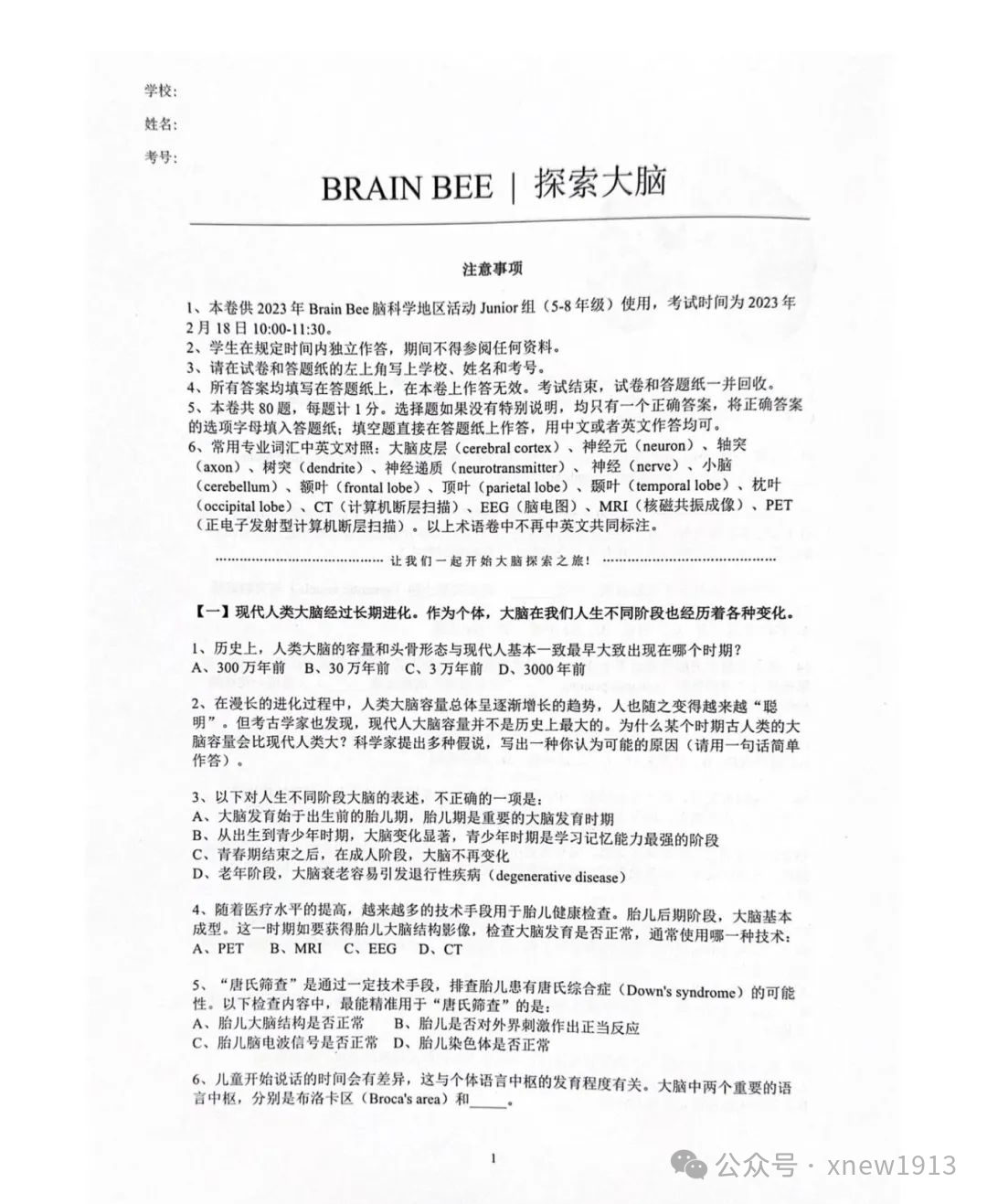 速看！2025Brainbee全国站重点信息整理！附组队+科学海报制作要点